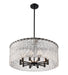 Chandelier Z-Lite 1943P26-MB Matte Black Glacier 10 Light Chandelier Z-Lite