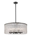 Chandelier Z-Lite 1943P26-MB Matte Black Glacier 10 Light Chandelier Z-Lite