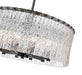 Chandelier Z-Lite 1943P26-MB Matte Black Glacier 10 Light Chandelier Z-Lite