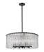 Chandelier Z-Lite 1943P26-MB Matte Black Glacier 10 Light Chandelier Z-Lite