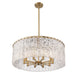 Chandelier Z-Lite 1943P26-MGLD Modern Gold Glacier 10 Light Chandelier Z-Lite