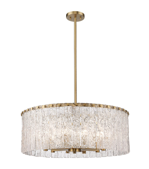 Chandelier Z-Lite 1943P26-MGLD Modern Gold Glacier 10 Light Chandelier Z-Lite