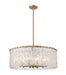 Chandelier Z-Lite 1943P26-MGLD Modern Gold Glacier 10 Light Chandelier Z-Lite