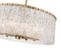 Chandelier Z-Lite 1943P26-MGLD Modern Gold Glacier 10 Light Chandelier Z-Lite