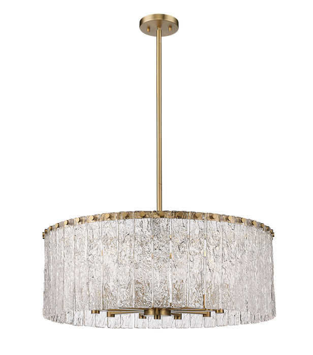 Chandelier Z-Lite 1943P26-MGLD Modern Gold Glacier 10 Light Chandelier Z-Lite