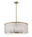 Chandelier Z-Lite 1943P26-MGLD Modern Gold Glacier 10 Light Chandelier Z-Lite