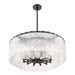 Pendant Z-Lite 1943P32-2-MB Matte Black Glacier 12 Light Pendant Z-Lite