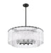Pendant Z-Lite 1943P32-2-MB Matte Black Glacier 12 Light Pendant Z-Lite