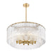 Pendant Z-Lite 1943P32-2-MGLD Modern Gold Glacier 12 Light Pendant Z-Lite