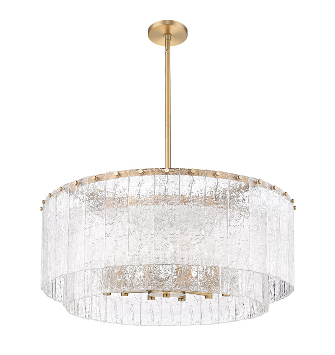 Pendant Z-Lite 1943P32-2-MGLD Modern Gold Glacier 12 Light Pendant Z-Lite