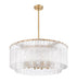 Pendant Z-Lite 1943P32-2-MGLD Modern Gold Glacier 12 Light Pendant Z-Lite