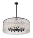 Chandelier Z-Lite 1943P32-MB Matte Black Glacier 12 Light Chandelier Z-Lite