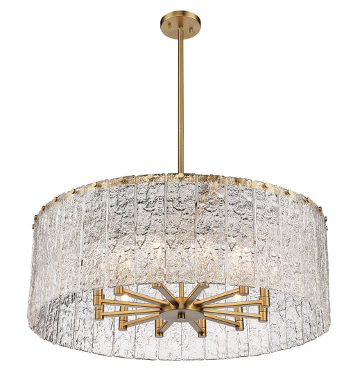 Chandelier Z-Lite 1943P32-MGLD Modern Gold Glacier 12 Light Chandelier Z-Lite