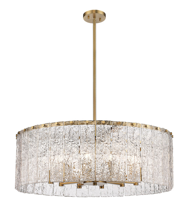 Chandelier Z-Lite 1943P32-MGLD Modern Gold Glacier 12 Light Chandelier Z-Lite