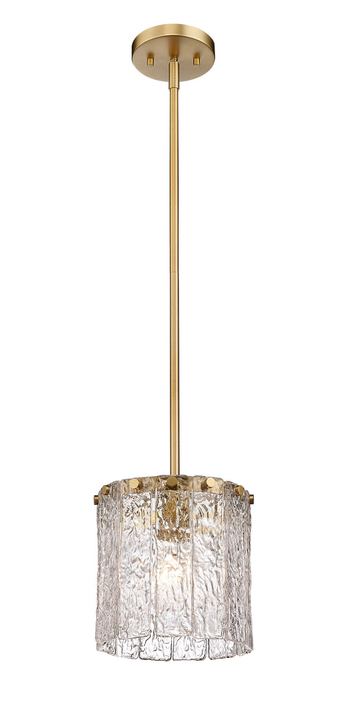 Pendant Z-Lite 1943P8-MGLD Modern Gold Glacier 1 Light Pendant Z-Lite