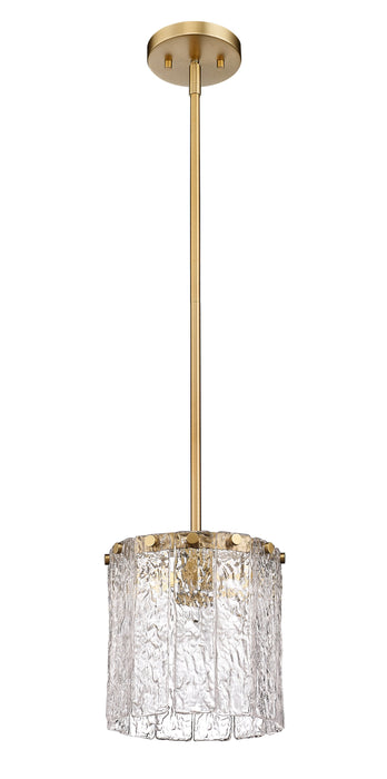 Pendant Z-Lite 1943P8-MGLD Modern Gold Glacier 1 Light Pendant Z-Lite