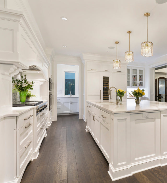 Pendant Z-Lite 1943P8-MGLD Modern Gold Glacier 1 Light Pendant Z-Lite