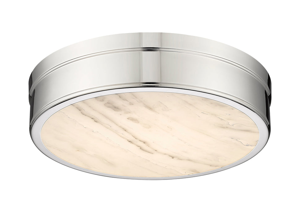 Flush Mount Z-Lite 1944F15-PN-LED Polished Nickel Anders 1 Light Flush Mount Z-Lite