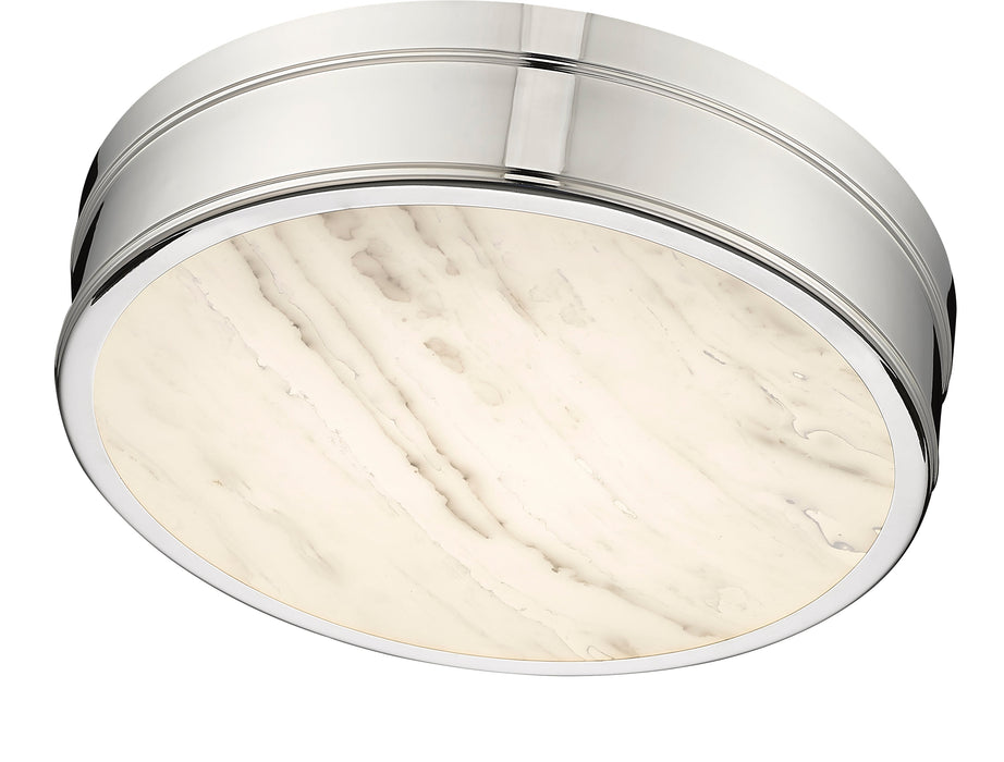 Flush Mount Z-Lite 1944F15-PN-LED Polished Nickel Anders 1 Light Flush Mount Z-Lite