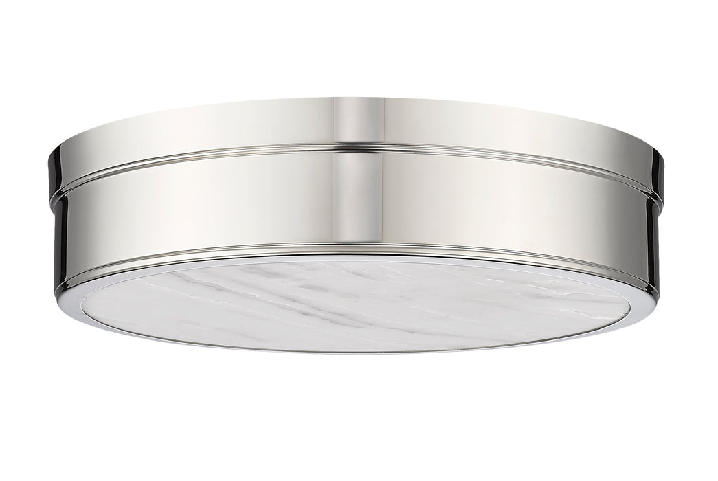 Flush Mount Z-Lite 1944F15-PN-LED Polished Nickel Anders 1 Light Flush Mount Z-Lite