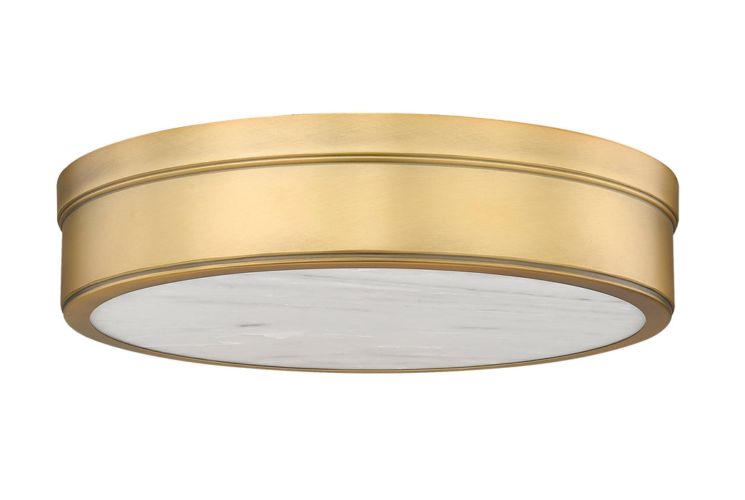 Flush Mount Z-Lite 1944F15-RB-LED Rubbed Brass Anders 1 Light Flush Mount Z-Lite