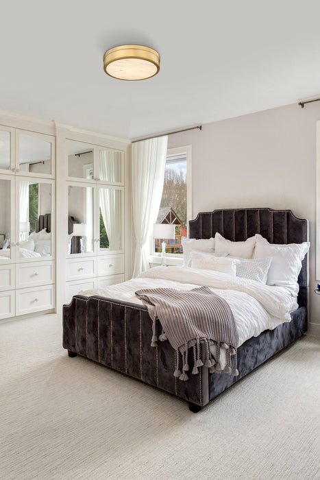 Flush Mount Z-Lite 1944F15-RB-LED Rubbed Brass Anders 1 Light Flush Mount Z-Lite