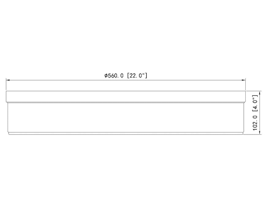 Flush Mount Z-Lite 1944F22-RB-LED Rubbed Brass Anders 3 Light Flush Mount Z-Lite