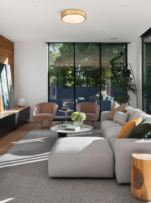 Flush Mount Z-Lite 1944F22-RB-LED Rubbed Brass Anders 3 Light Flush Mount Z-Lite