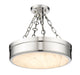 Semi Flush Mount Z-Lite 1944SF15-PN-LED Polished Nickel Anders 1 Light Semi Flush Mount Z-Lite