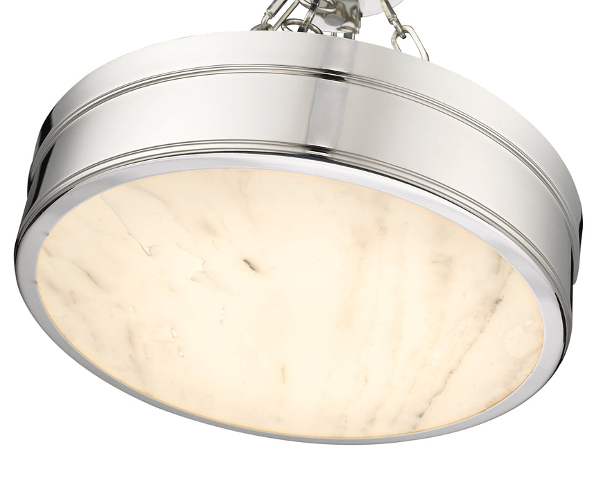 Semi Flush Mount Z-Lite 1944SF15-PN-LED Polished Nickel Anders 1 Light Semi Flush Mount Z-Lite