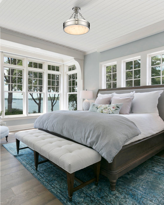 Semi Flush Mount Z-Lite 1944SF15-PN-LED Polished Nickel Anders 1 Light Semi Flush Mount Z-Lite