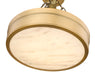 Semi Flush Mount Z-Lite 1944SF15-RB-LED Rubbed Brass Anders 1 Light Semi Flush Mount Z-Lite
