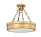 Semi Flush Mount Z-Lite 1944SF15-RB-LED Rubbed Brass Anders 1 Light Semi Flush Mount Z-Lite