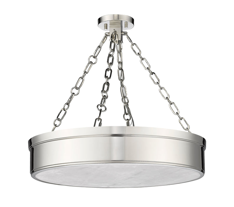 Semi Flush Mount Z-Lite 1944SF22-PN-LED Polished Nickel Anders 3 Light Semi Flush Mount Z-Lite