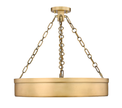 Semi Flush Mount Z-Lite 1944SF22-RB-LED Rubbed Brass Anders 3 Light Semi Flush Mount Z-Lite