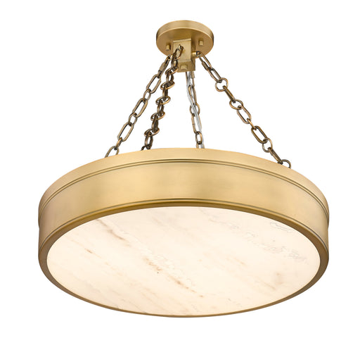 Semi Flush Mount Z-Lite 1944SF22-RB-LED Rubbed Brass Anders 3 Light Semi Flush Mount Z-Lite