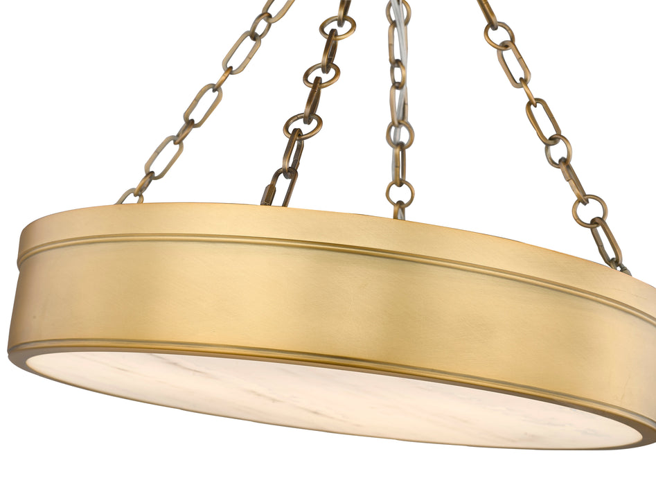 Semi Flush Mount Z-Lite 1944SF22-RB-LED Rubbed Brass Anders 3 Light Semi Flush Mount Z-Lite