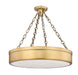 Semi Flush Mount Z-Lite 1944SF22-RB-LED Rubbed Brass Anders 3 Light Semi Flush Mount Z-Lite