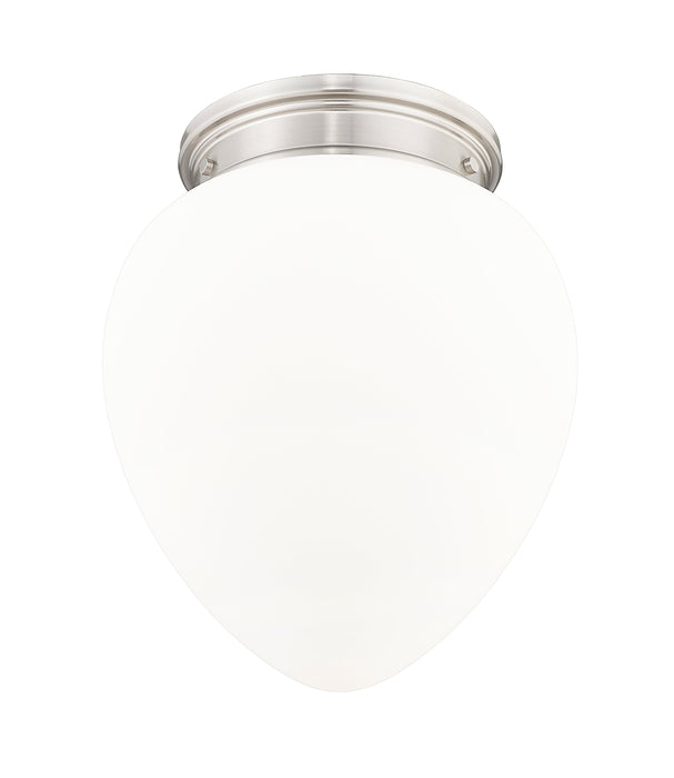 Flush Mount Z-Lite 1945F12-BN Brushed Nickel Gideon 1 Light Flush Mount Z-Lite