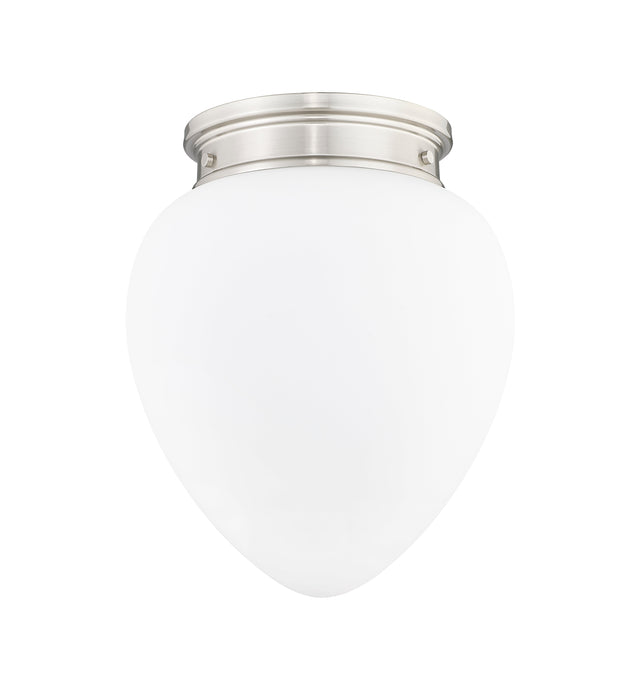 Flush Mount Z-Lite 1945F12-BN Brushed Nickel Gideon 1 Light Flush Mount Z-Lite