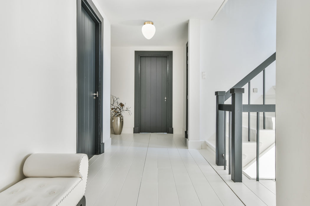 Flush Mount Z-Lite 1945F12-MGLD Modern Gold Gideon 1 Light Flush Mount Z-Lite