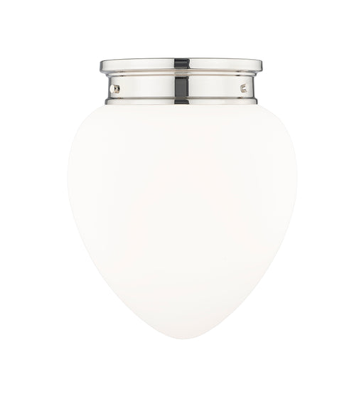 Flush Mount Z-Lite 1945F12-PN Polished Nickel Gideon 1 Light Flush Mount Z-Lite