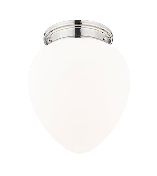 Flush Mount Z-Lite 1945F12-PN Polished Nickel Gideon 1 Light Flush Mount Z-Lite