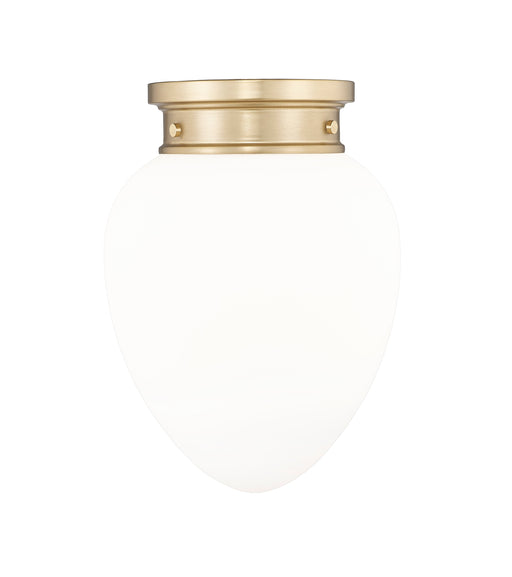 Flush Mount Z-Lite 1945F9-MGLD Modern Gold Gideon 1 Light Flush Mount Z-Lite
