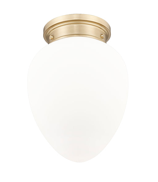 Flush Mount Z-Lite 1945F9-MGLD Modern Gold Gideon 1 Light Flush Mount Z-Lite