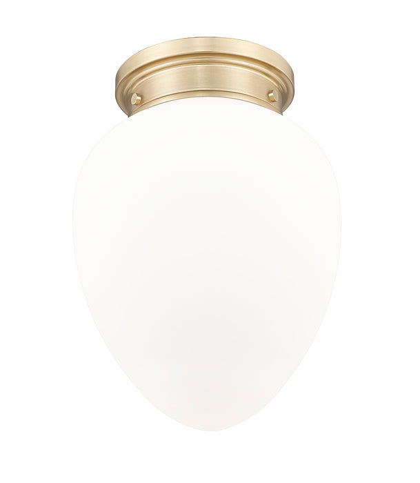 Flush Mount Z-Lite 1945F9-MGLD Modern Gold Gideon 1 Light Flush Mount Z-Lite