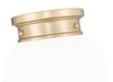 Flush Mount Z-Lite 1945F9-MGLD Modern Gold Gideon 1 Light Flush Mount Z-Lite