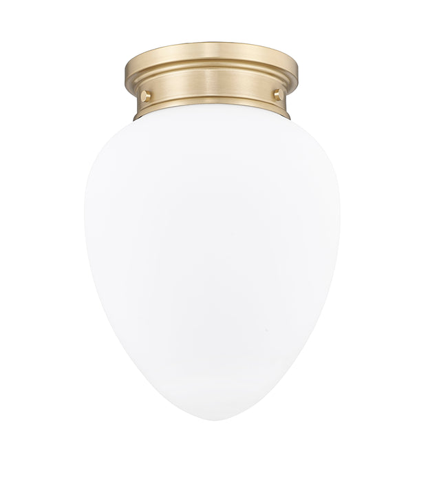 Flush Mount Z-Lite 1945F9-MGLD Modern Gold Gideon 1 Light Flush Mount Z-Lite