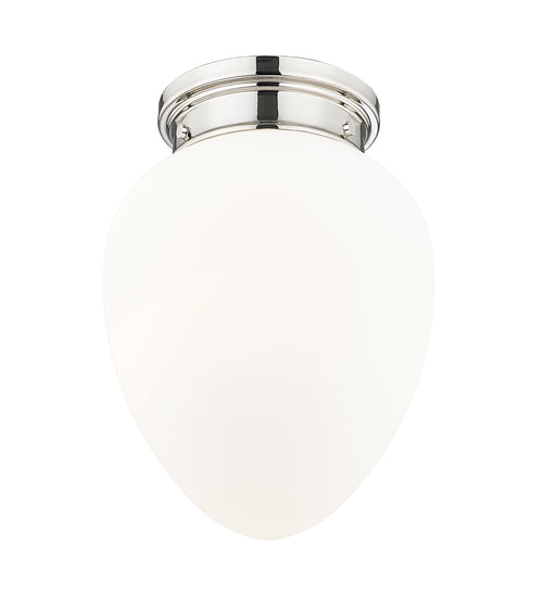 Flush Mount Z-Lite 1945F9-PN Polished Nickel Gideon 1 Light Flush Mount Z-Lite