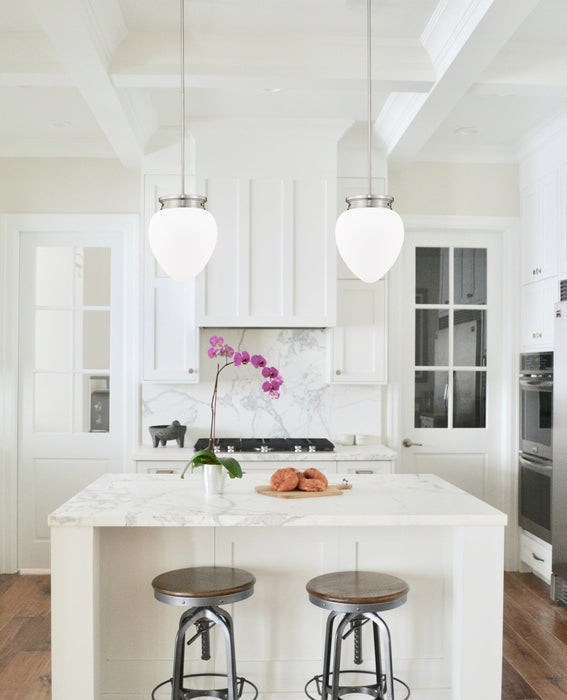 Pendant Z-Lite 1945P12-BN Brushed Nickel Gideon 1 Light Pendant Z-Lite